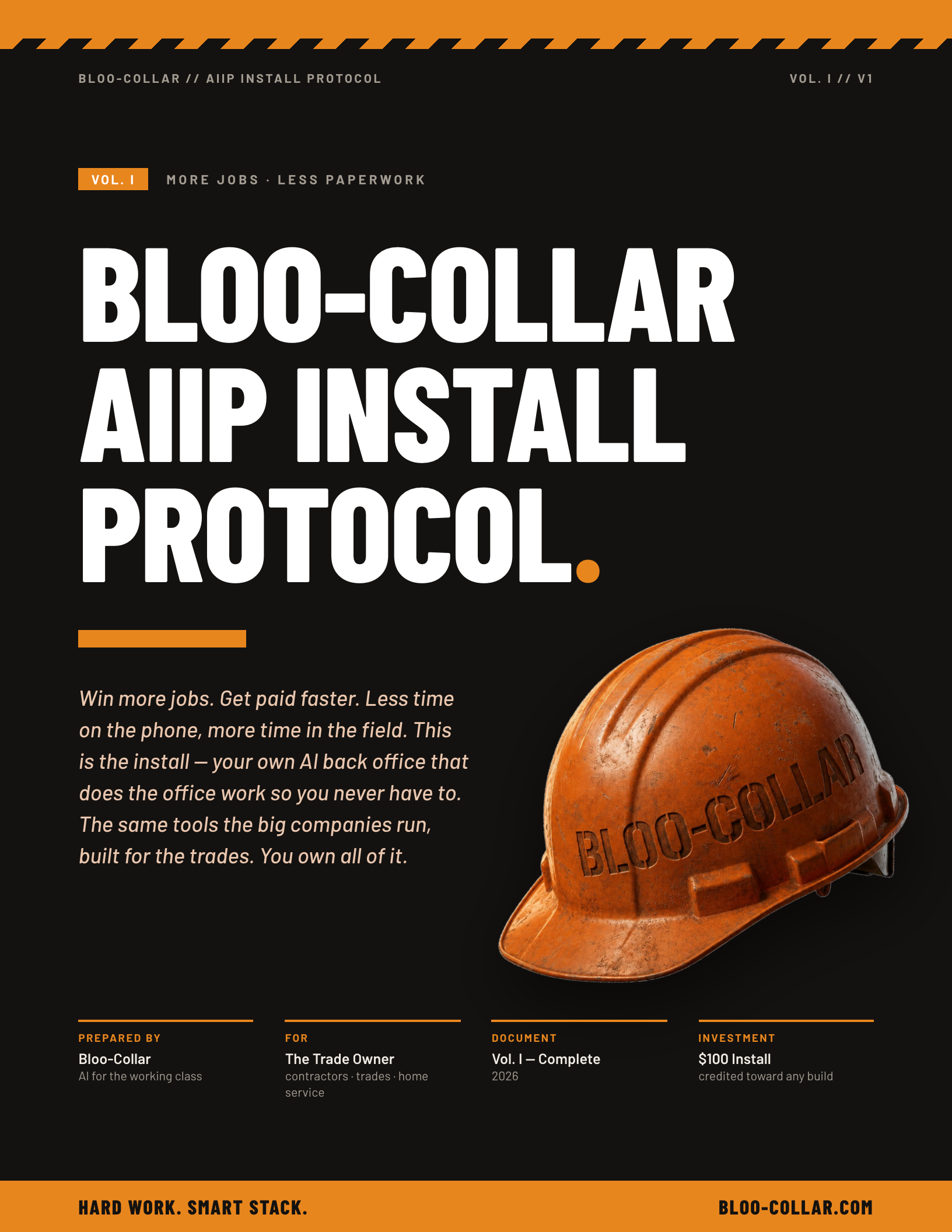 The Bloo-Collar AIIP Install Protocol playbook